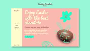 Free PSD easter template design