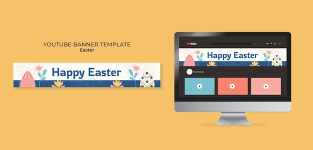 Free PSD easter template design