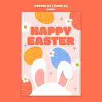 Free PSD easter template design