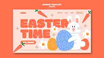 Free PSD easter template design