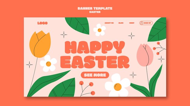 Easter template design