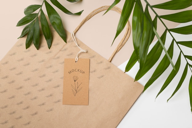 Eco-friendly packaging bag mock-up