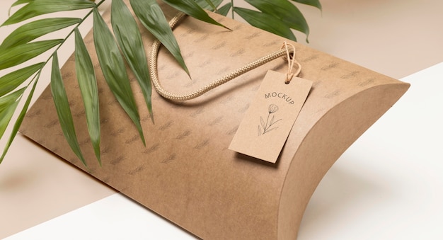 Eco-friendly packaging bag mock-up