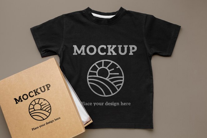 ecological t-shirt packaging mockup