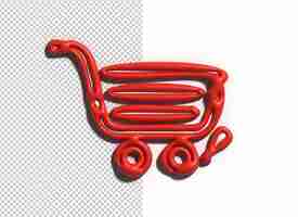 Free PSD ecommerce and shopping 3d illustration design