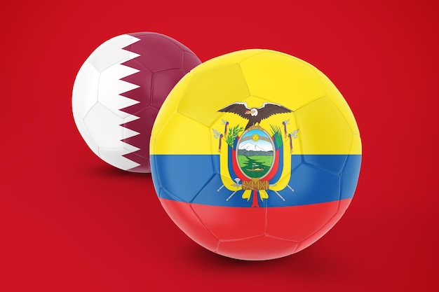 Free PSD ecuador vs qatar world cup