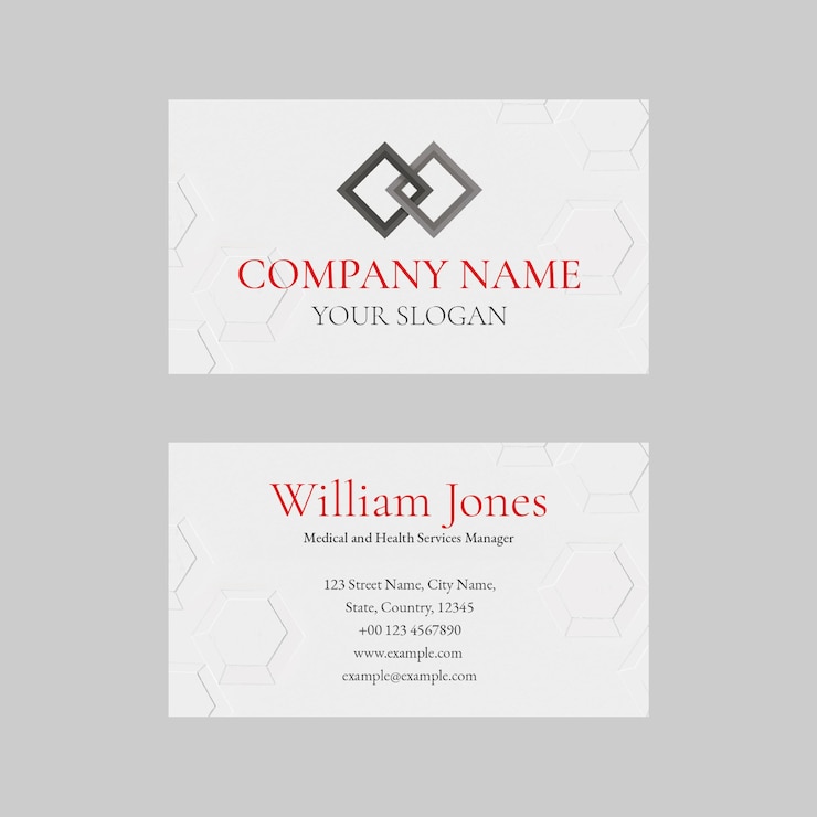Free PSD editable business card template psd in abstract design