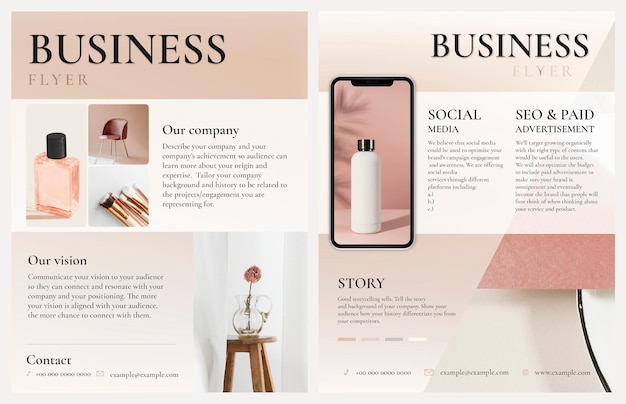 Free PSD editable business flyer templates