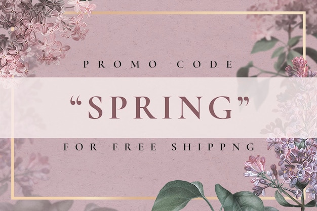 Free PSD editable flower template psd for spring sale