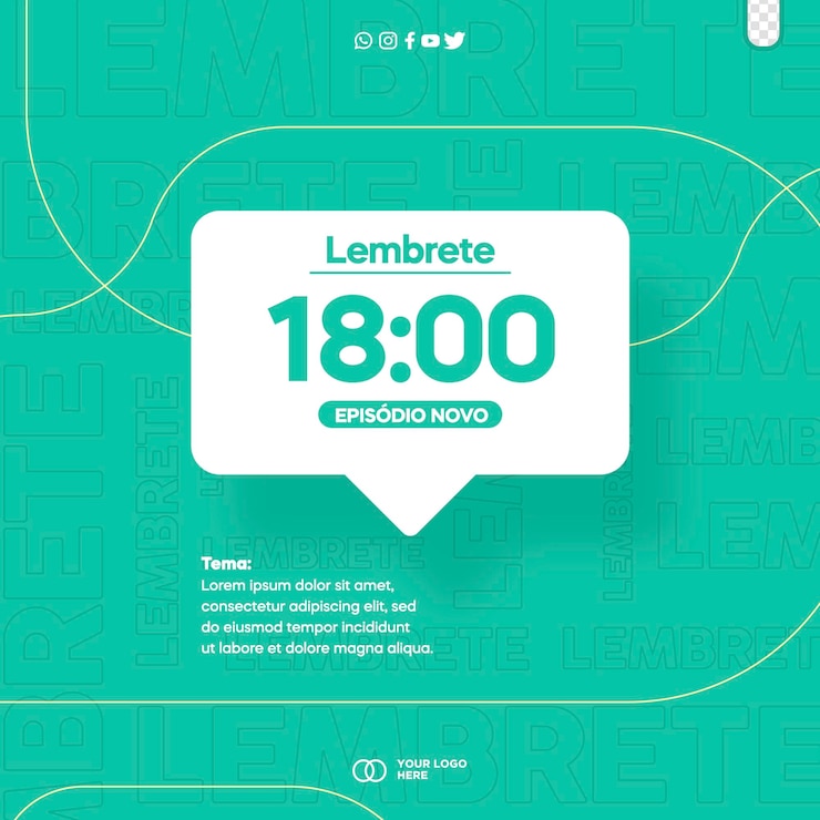 Free PSD editable podcast psd template