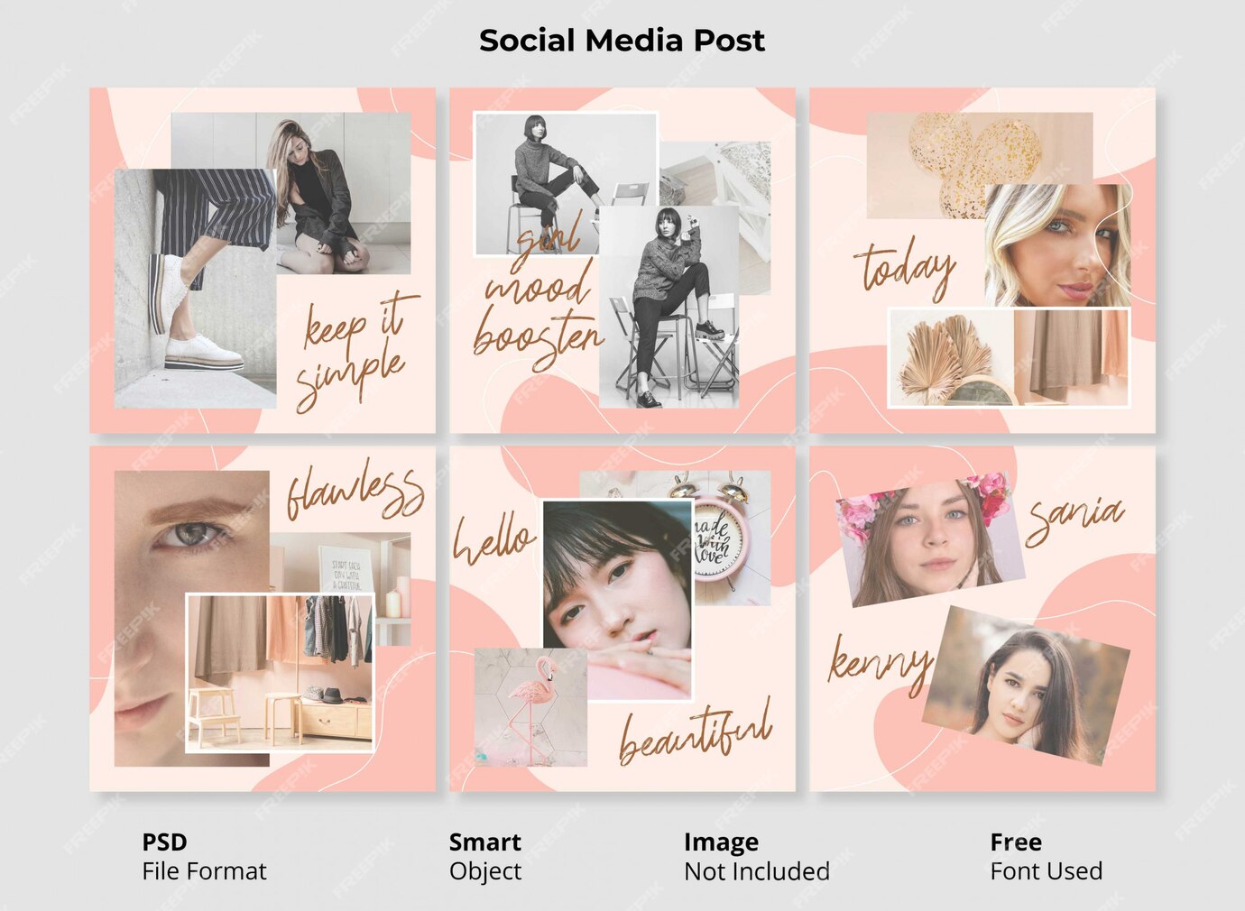 Premium PSD | Editable portrait model template social post banner ...