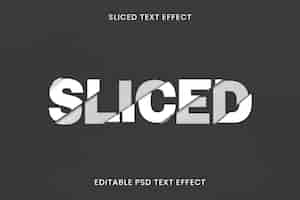 Free PSD editable sliced text effect psd template