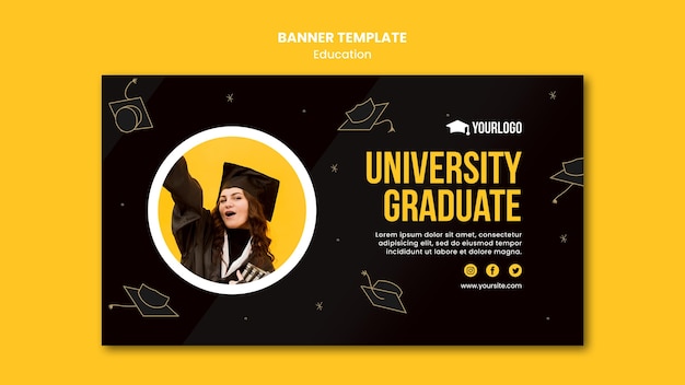 Education concept banner template