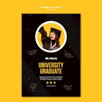 Education concept flyer template