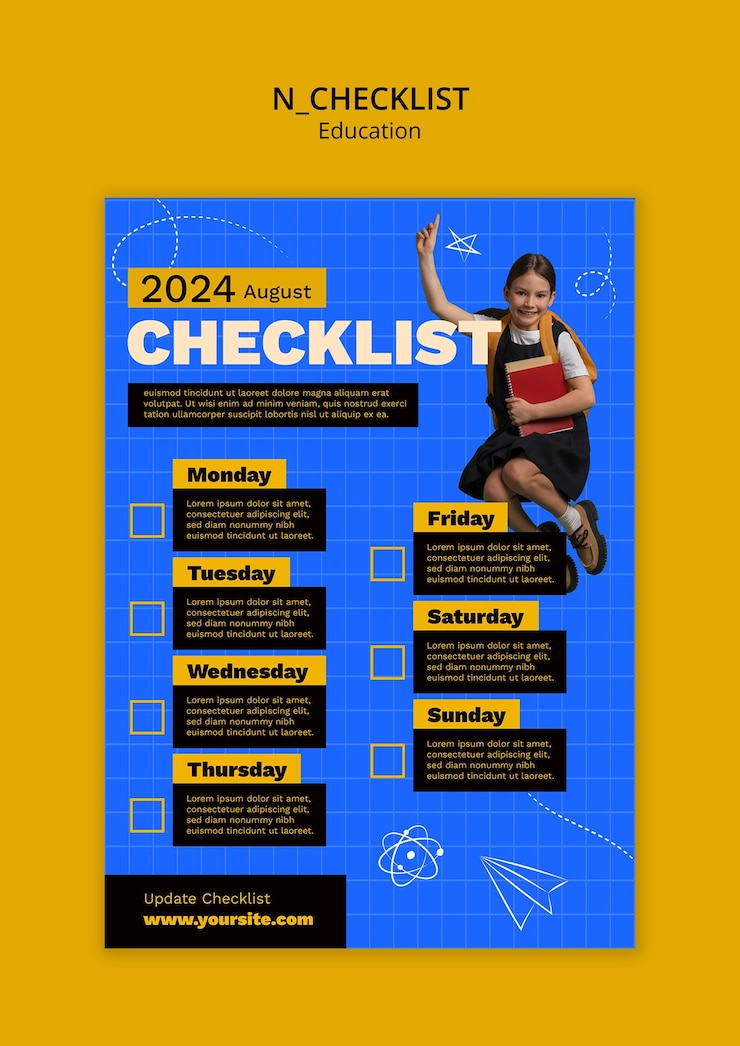Free PSD education concept template