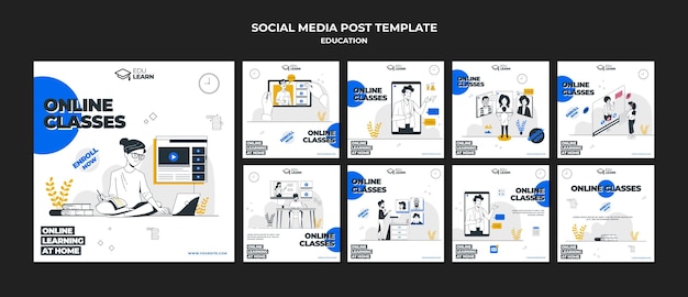 Education social media post template