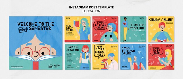 Education template design