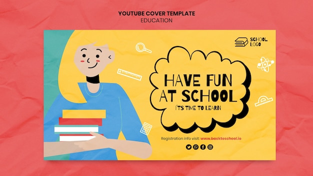 Free PSD education template design