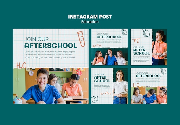 Free PSD education  template design