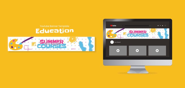 Free PSD education template design