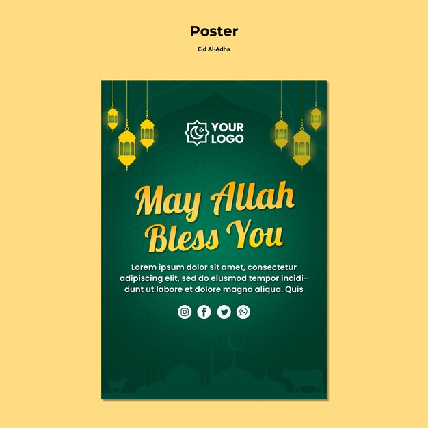 Eid al adha poster theme
