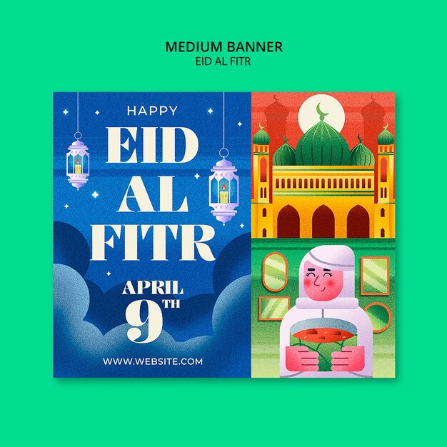 eid al fitr celebration template