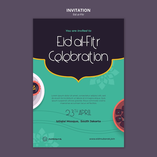 Eid al-fitr template design