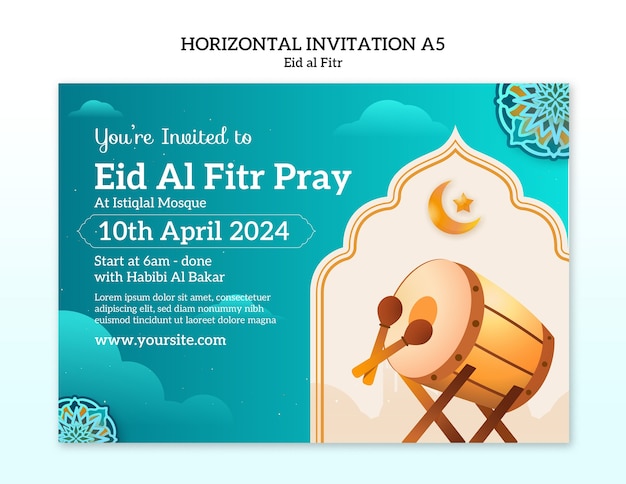 無料PSD eid al fitrのテンプレートデザイン