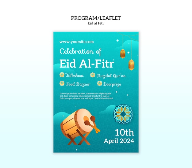 Eid al fitr  template design