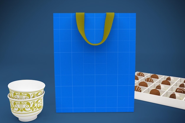 PSD gratuito eid bag mockup