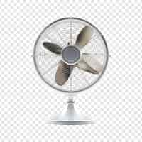 Free PSD electric fan isolated on transparent background