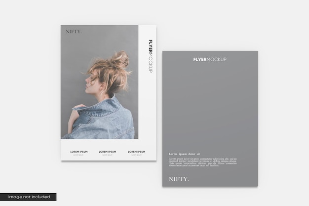 Elegant a4 flyer mockup