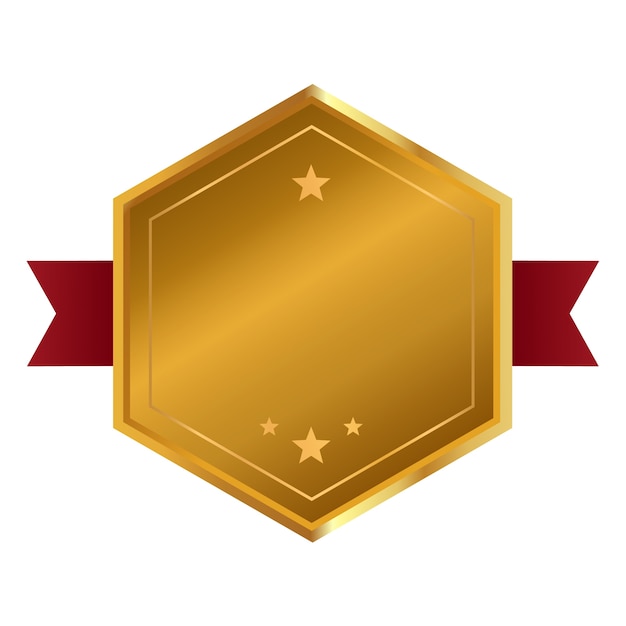 Free PSD elegant badge isolated
