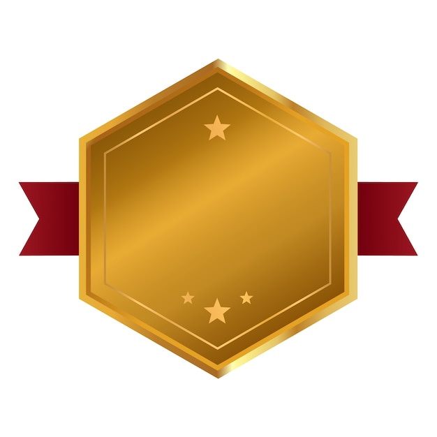 PSD gratuito elegant badge isolato