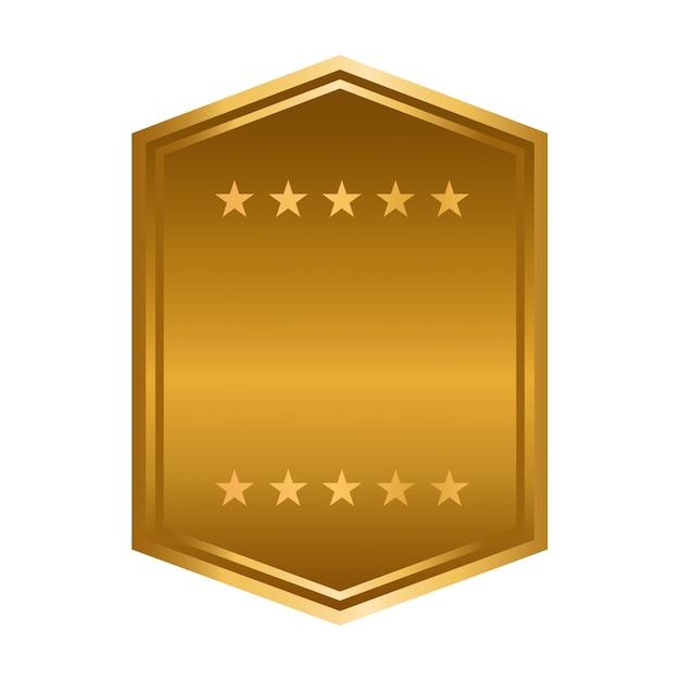 Elegant badge isolated