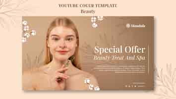 Free PSD elegant beauty template design