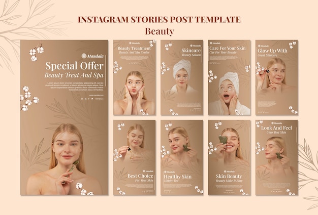 Elegant beauty template design