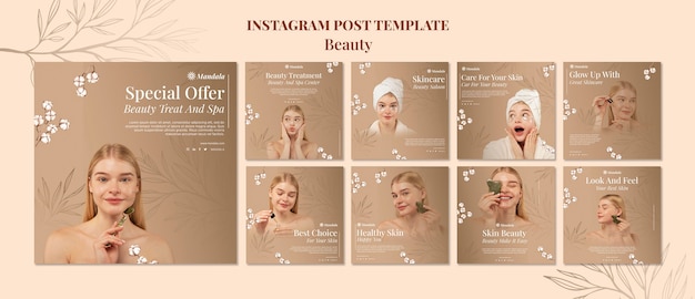 Elegant beauty template design