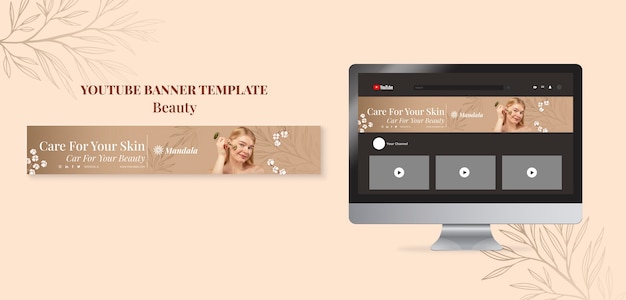 PSD gratuito elegante design del modello di bellezza