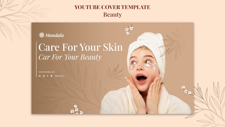 Free PSD elegant beauty template design