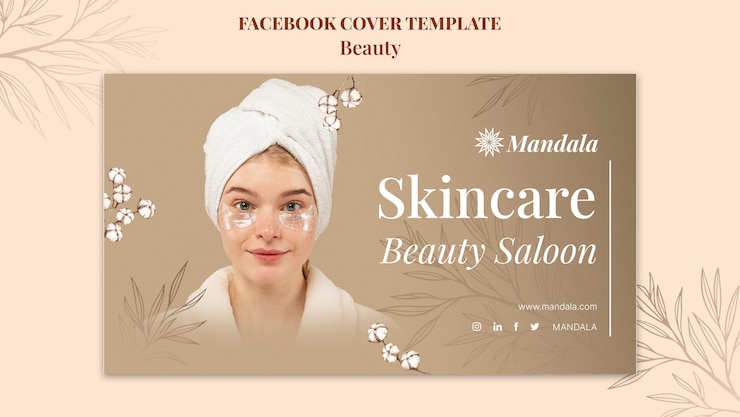 Free PSD elegant beauty template design