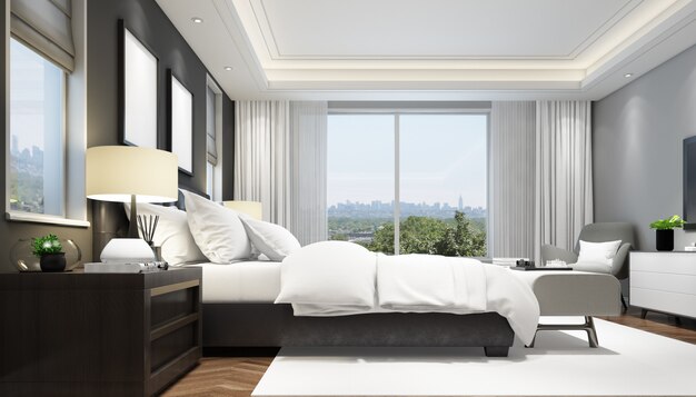 elegant bedroom interior