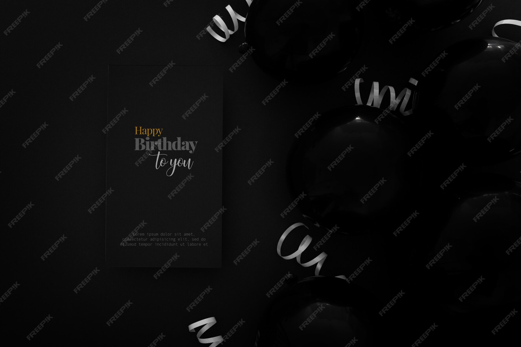 Free PSD | Elegant birthday invitation template