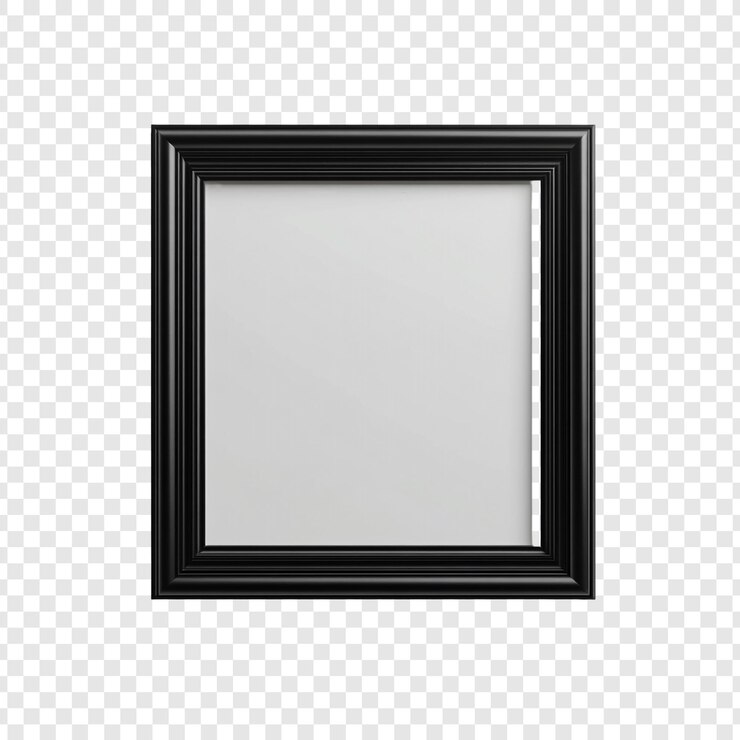Free PSD elegant black square frame mockup perfect for design presentations or showcasing your artwork a versatile and stylish frame