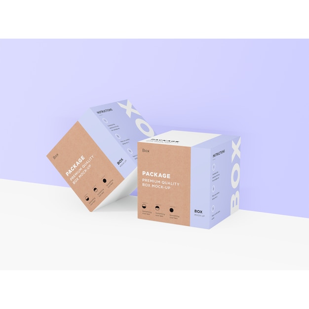 Elegant boxes mock up Premium Psd