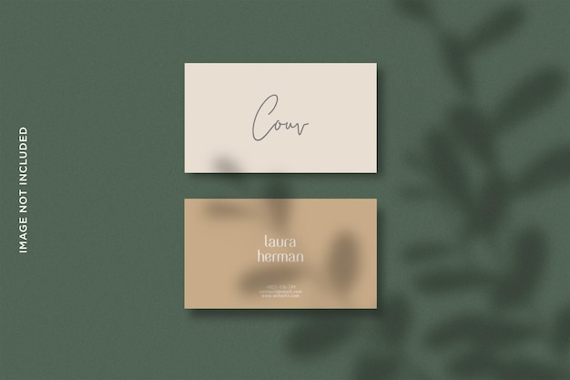 Elegant business card mockup design