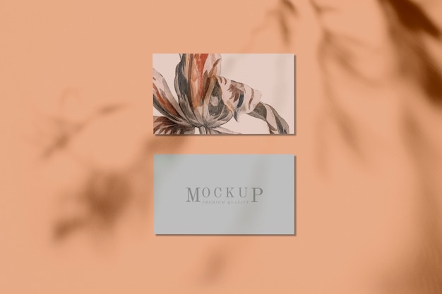 Elegant business card mockup