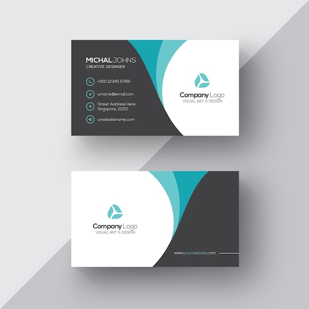 Free PSD elegant business card