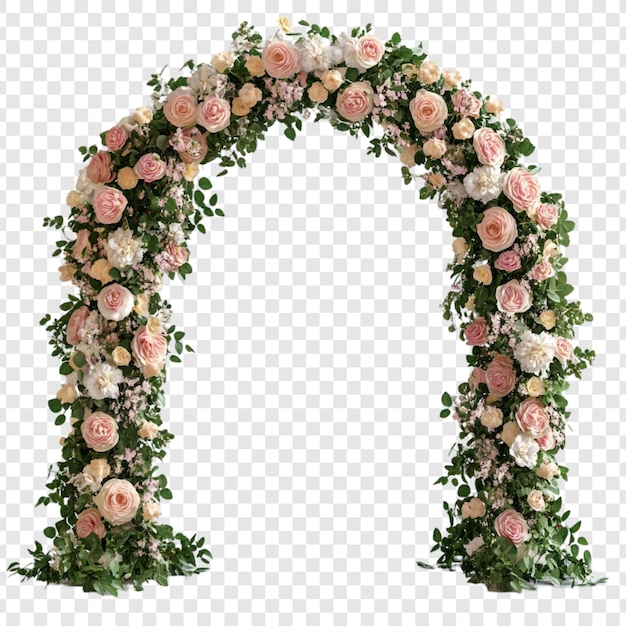 elegant floral wedding archway