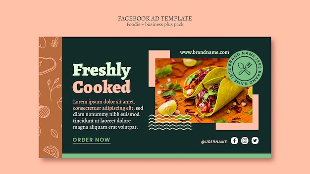 Elegant food template design